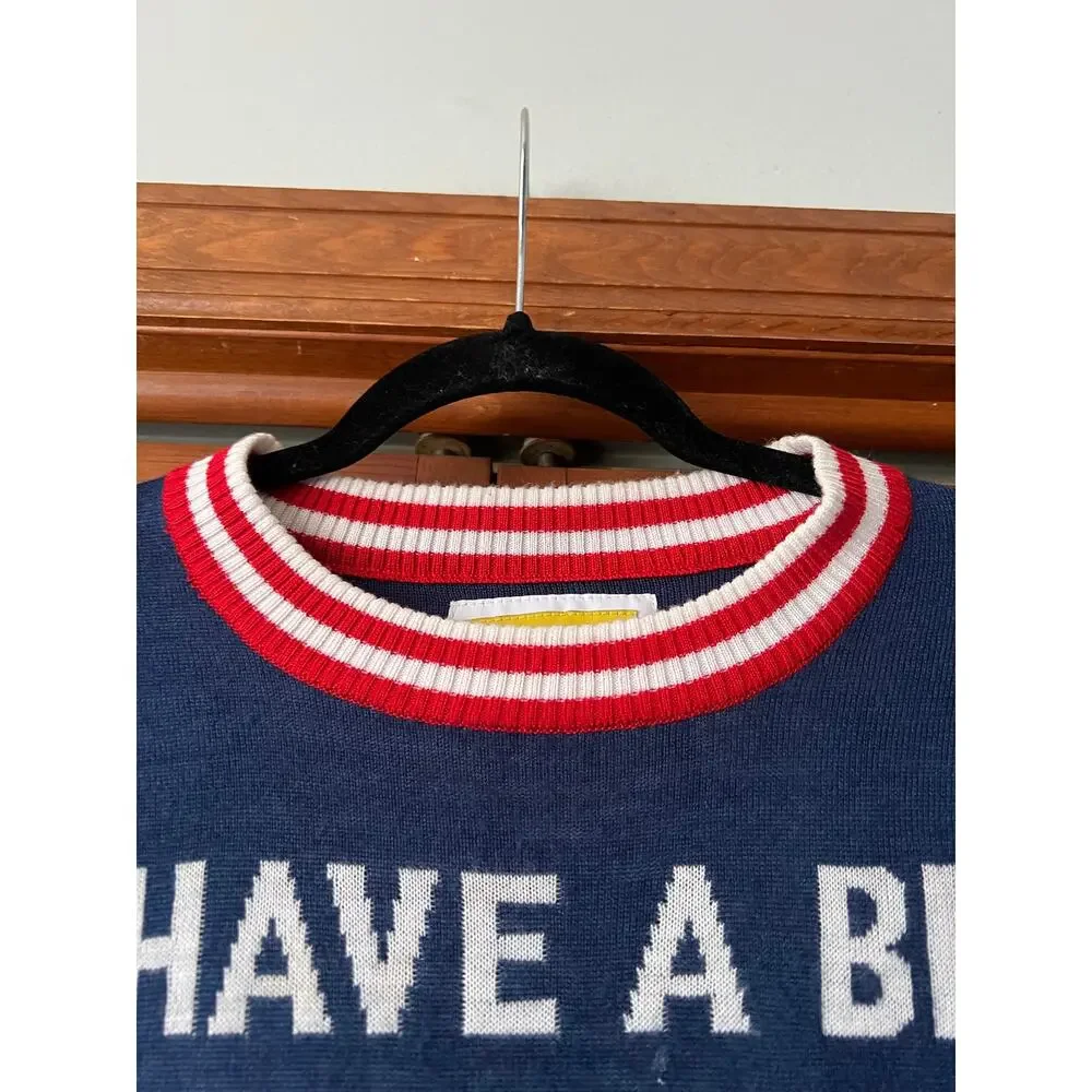 Tipsy Elves Men’s “I Have a Big Package For You” Funny Christmas Sweater Size M